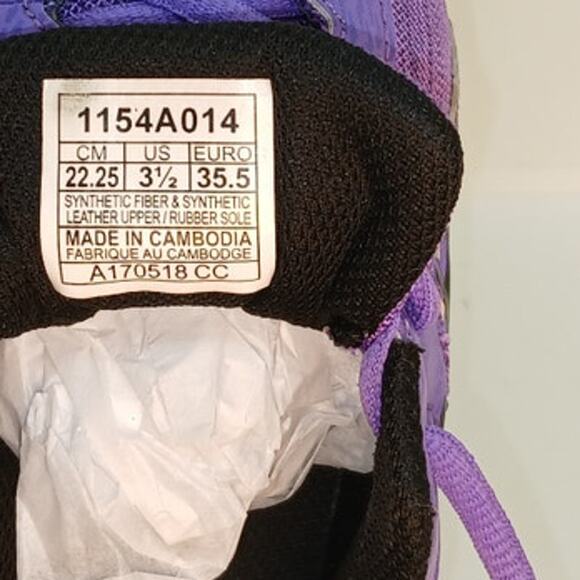 Asics Laserbeam Girls Pre-owned Purple Sneakers - 3.5 - Picture 6 of 6
